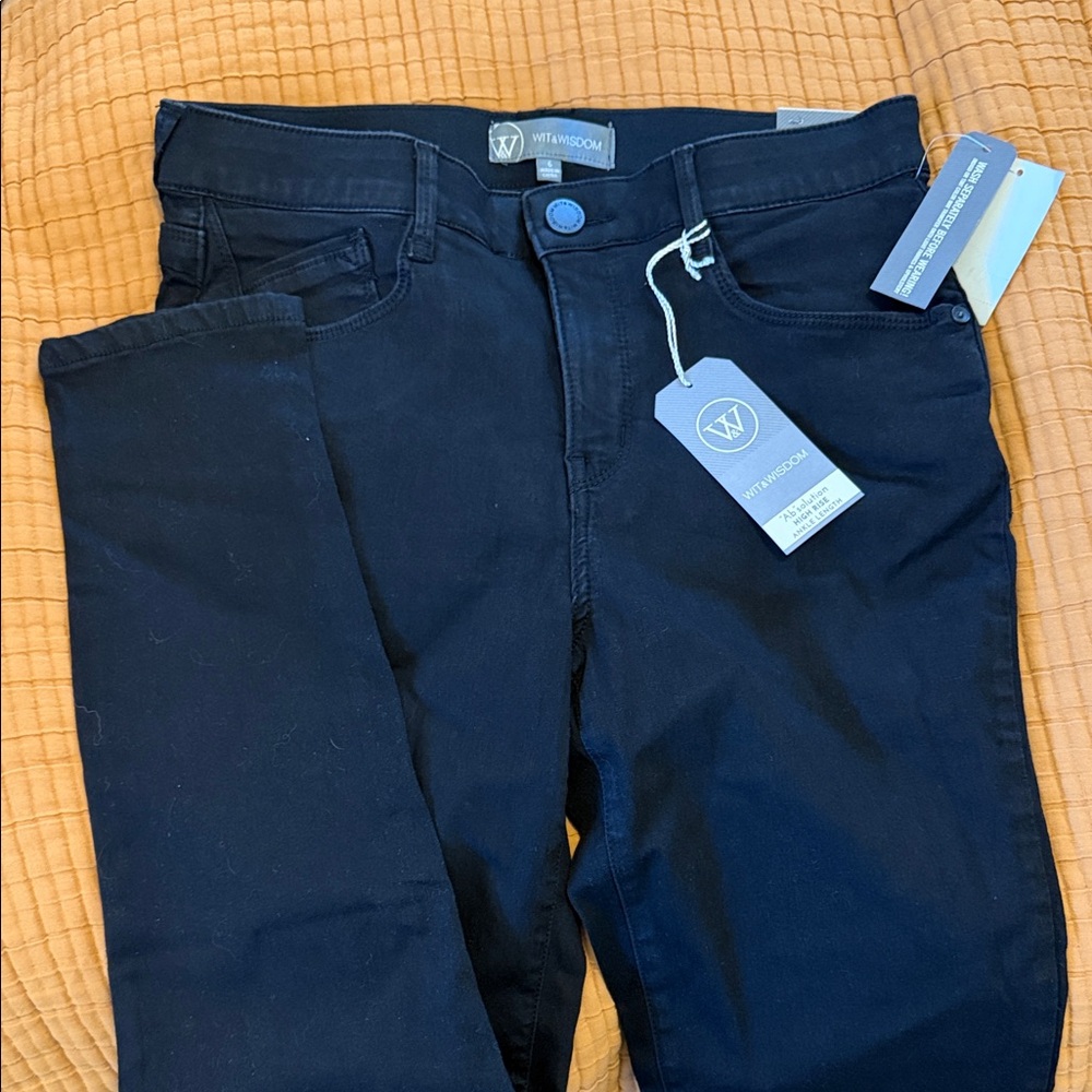 Wit & Wisdom women’s black stretch jeans